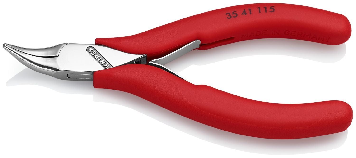 Knipex 35 41 115 Electronics 45&deg; Angled Pliers-Half Round Tips