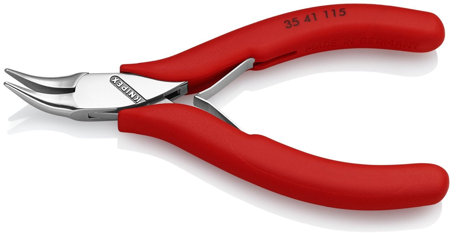 Knipex 35 41 115 Electronics 45&deg; Angled Pliers-Half Round Tips