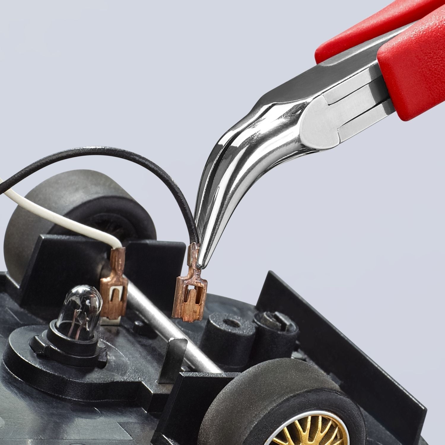 Knipex 35 41 115 Electronics 45&deg; Angled Pliers-Half Round Tips