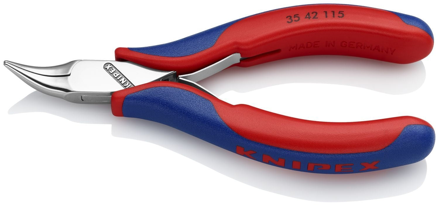 Knipex 35 42 115 Electronics 45&deg; Angled Pliers-Half Round Tips