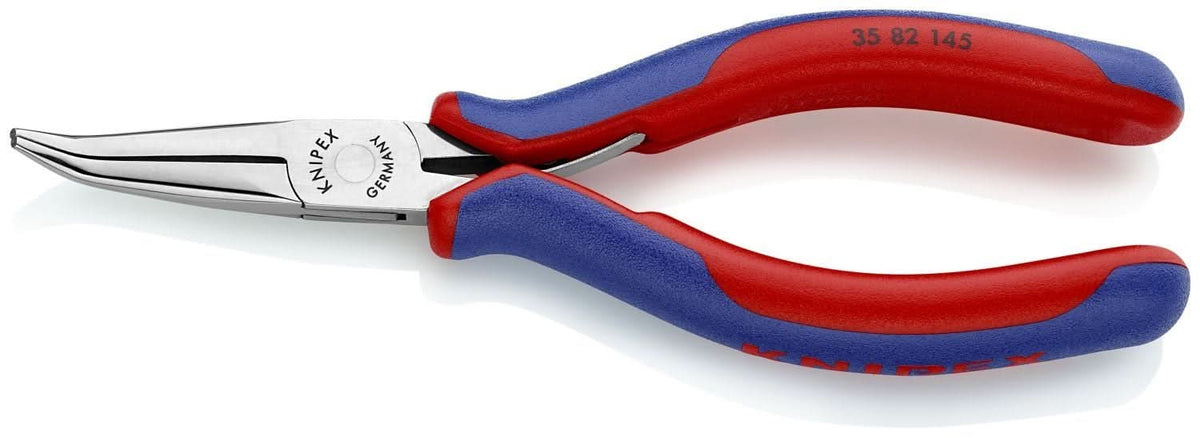 Knipex 35 82 145 Electronics 45&deg; Angled Pliers-Half Round Tips