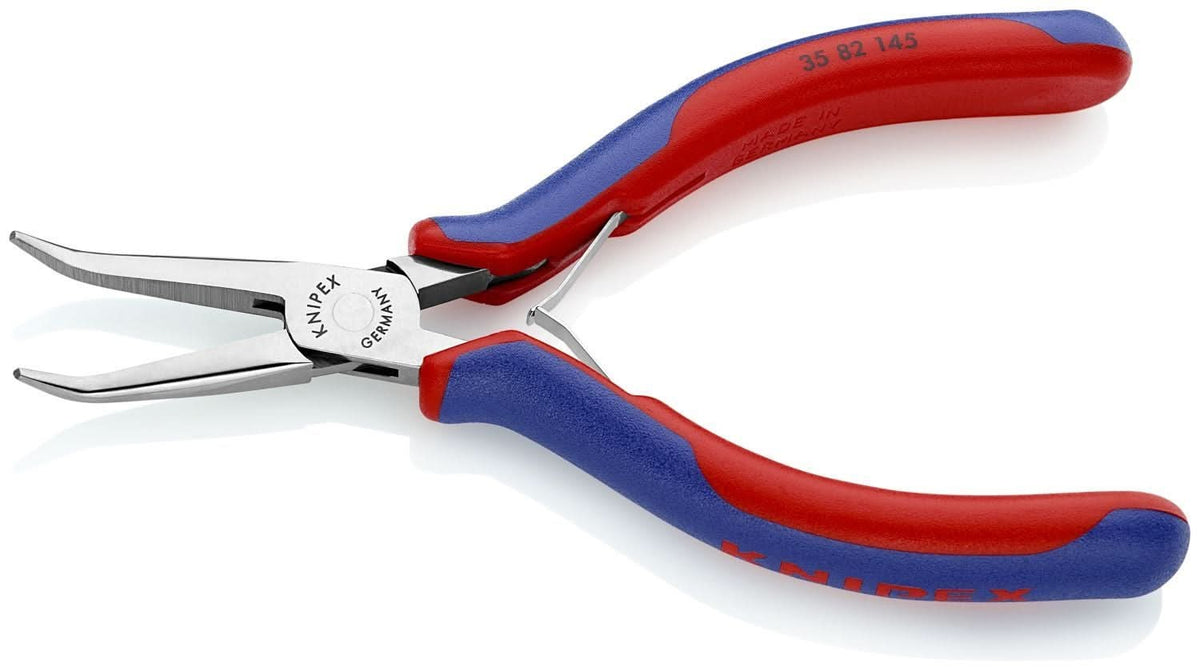 Knipex 35 82 145 Electronics 45&deg; Angled Pliers-Half Round Tips