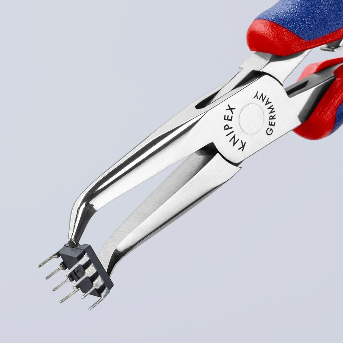 Knipex 35 82 145 Electronics 45&deg; Angled Pliers-Half Round Tips