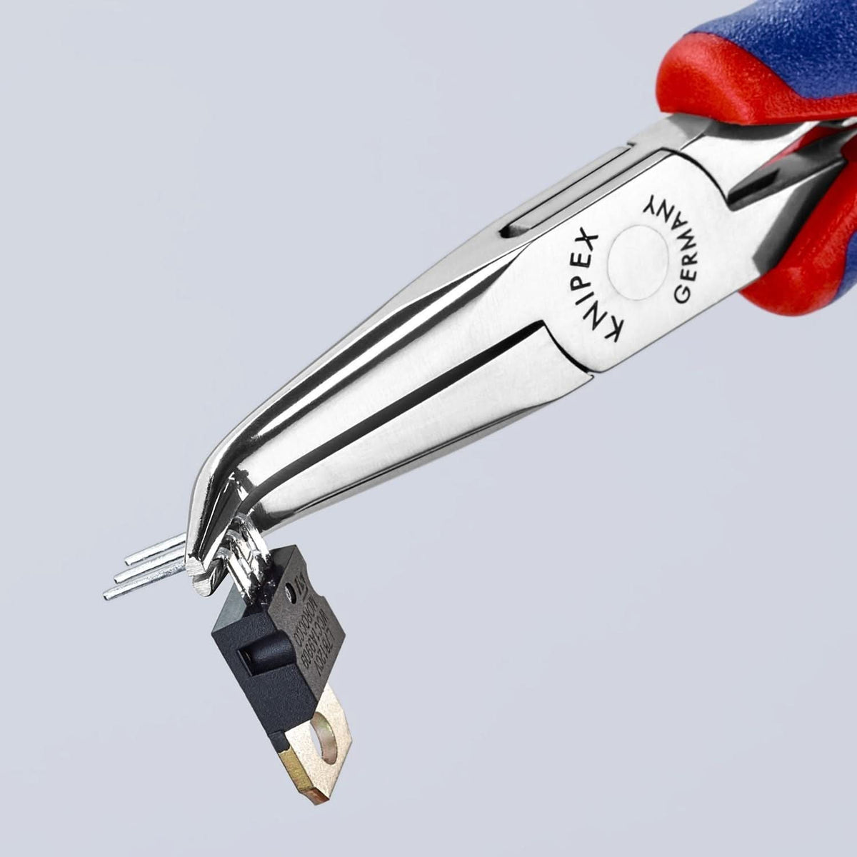 Knipex 35 82 145 Electronics 45&deg; Angled Pliers-Half Round Tips