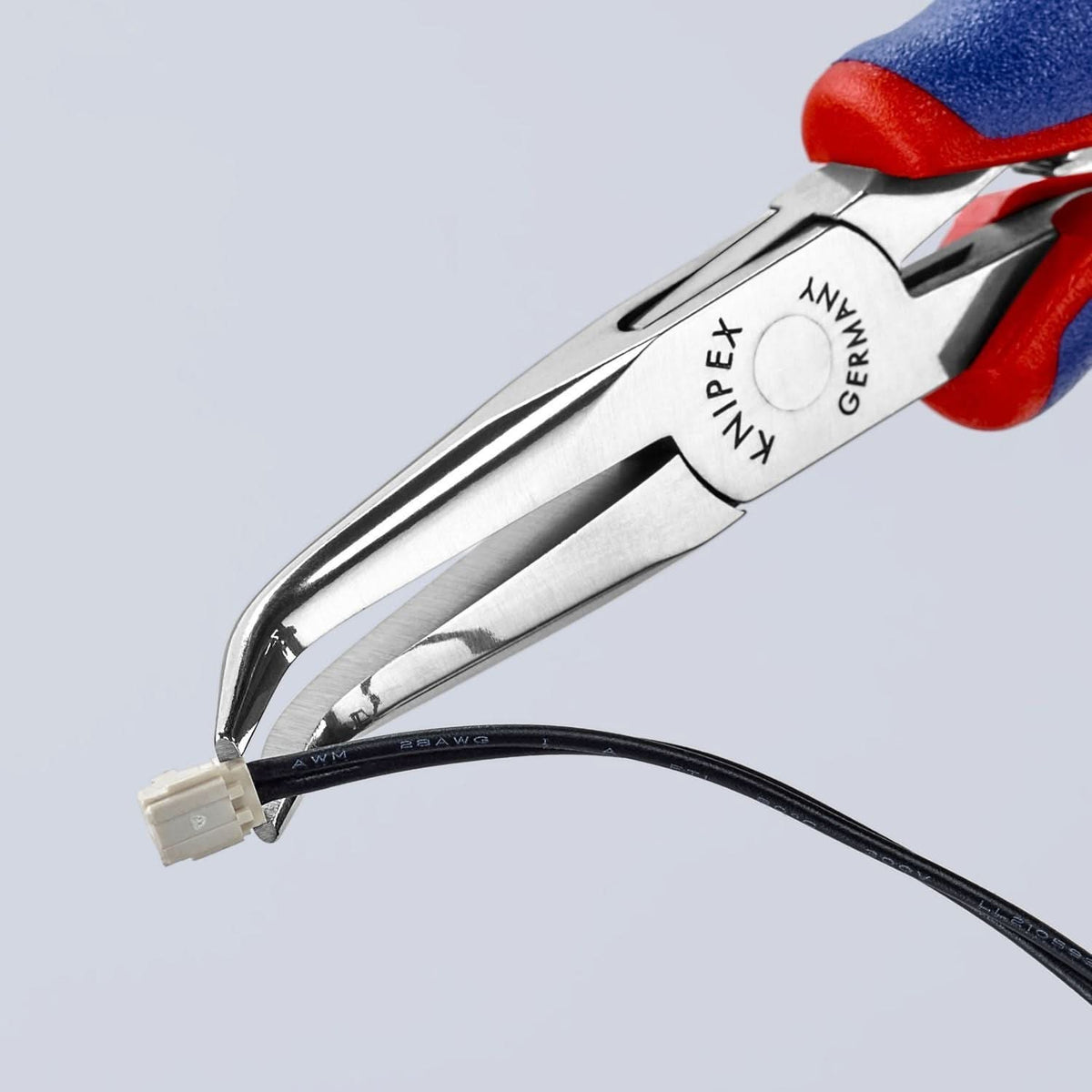 Knipex 35 82 145 Electronics 45&deg; Angled Pliers-Half Round Tips