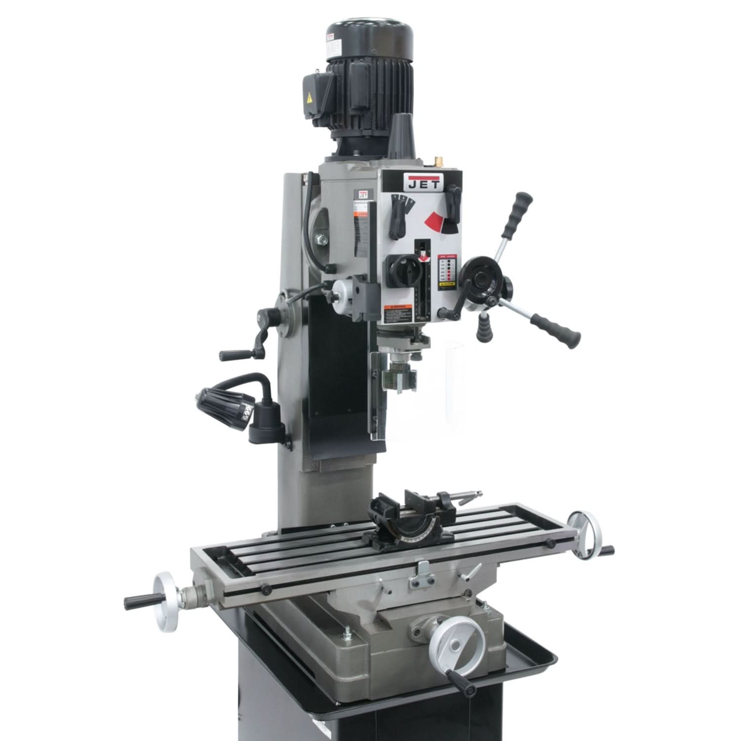 JET 351150 JMD-45GH Geared Head Square Column Mill/Drill with Newall DP700 2-Axis DRO