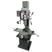 JET 351156 JMD-45VSPFT Variable Speed Geared Head Square Column Mill/Drill with Power Downfeed & Newall DP700 2-Axis DRO