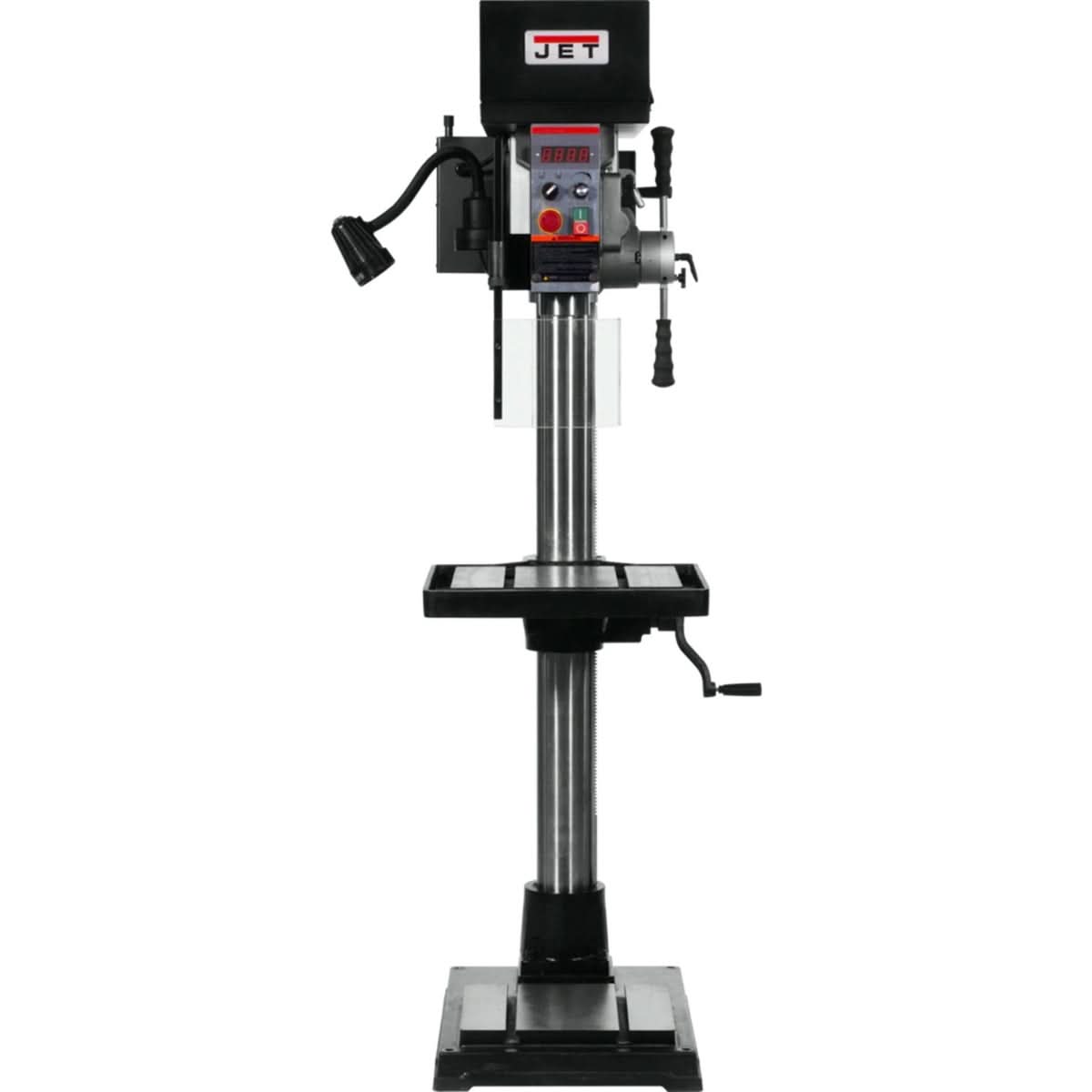 JET 354250 JDPE-20EVS-PDF 1-1/4-Inch Drilling Capacity, 2HP, 115V, 1Ph Electronic Variable Speed Drill with Power Downfeed