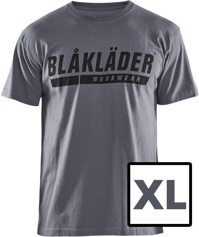 FREE Blaklader 35551042 Short Sleeve T-Shirt with Logo, Gray, XL (PROMO)