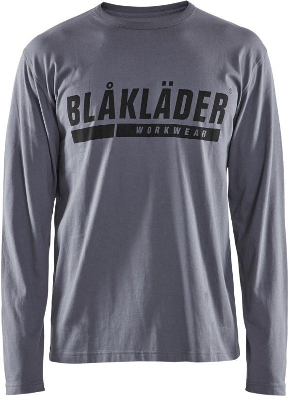 Blaklader 35571042 Long Sleeve T-Shirt with Print, Grey