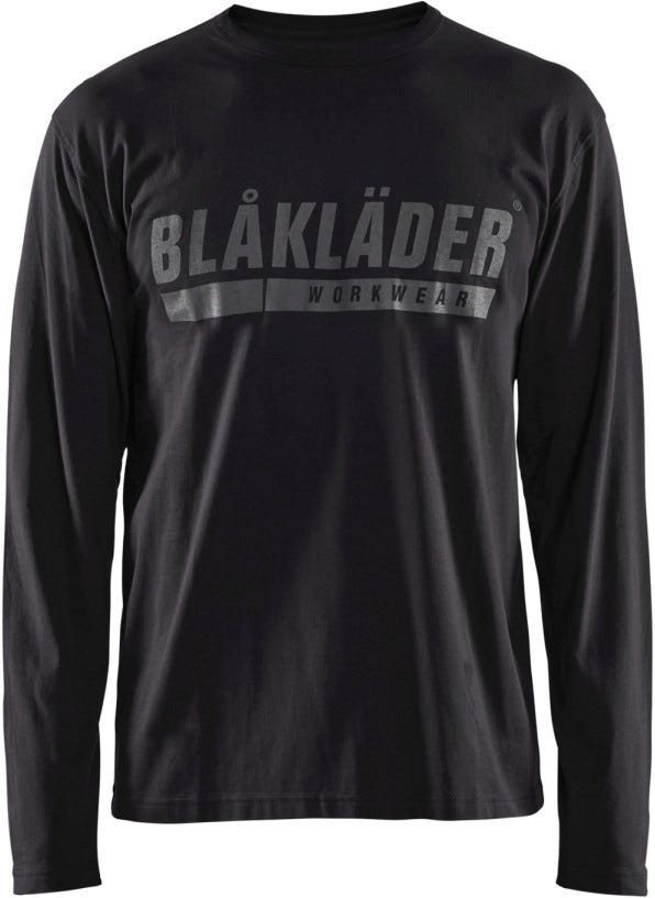Blaklader 35571042 Long Sleeve T-Shirt with Print, Black