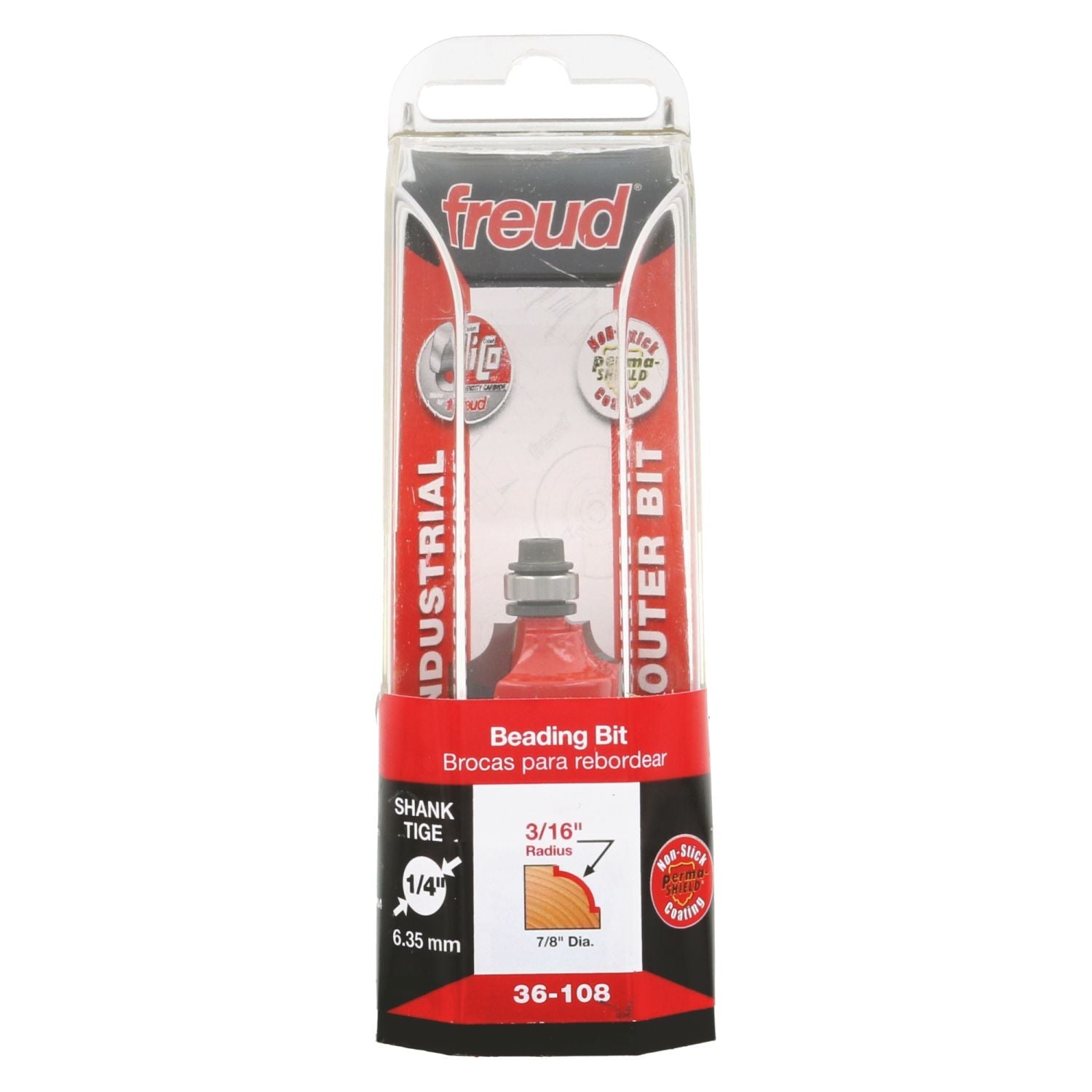 Freud 36-108 3/16-Inch Radius Beading Router Bit