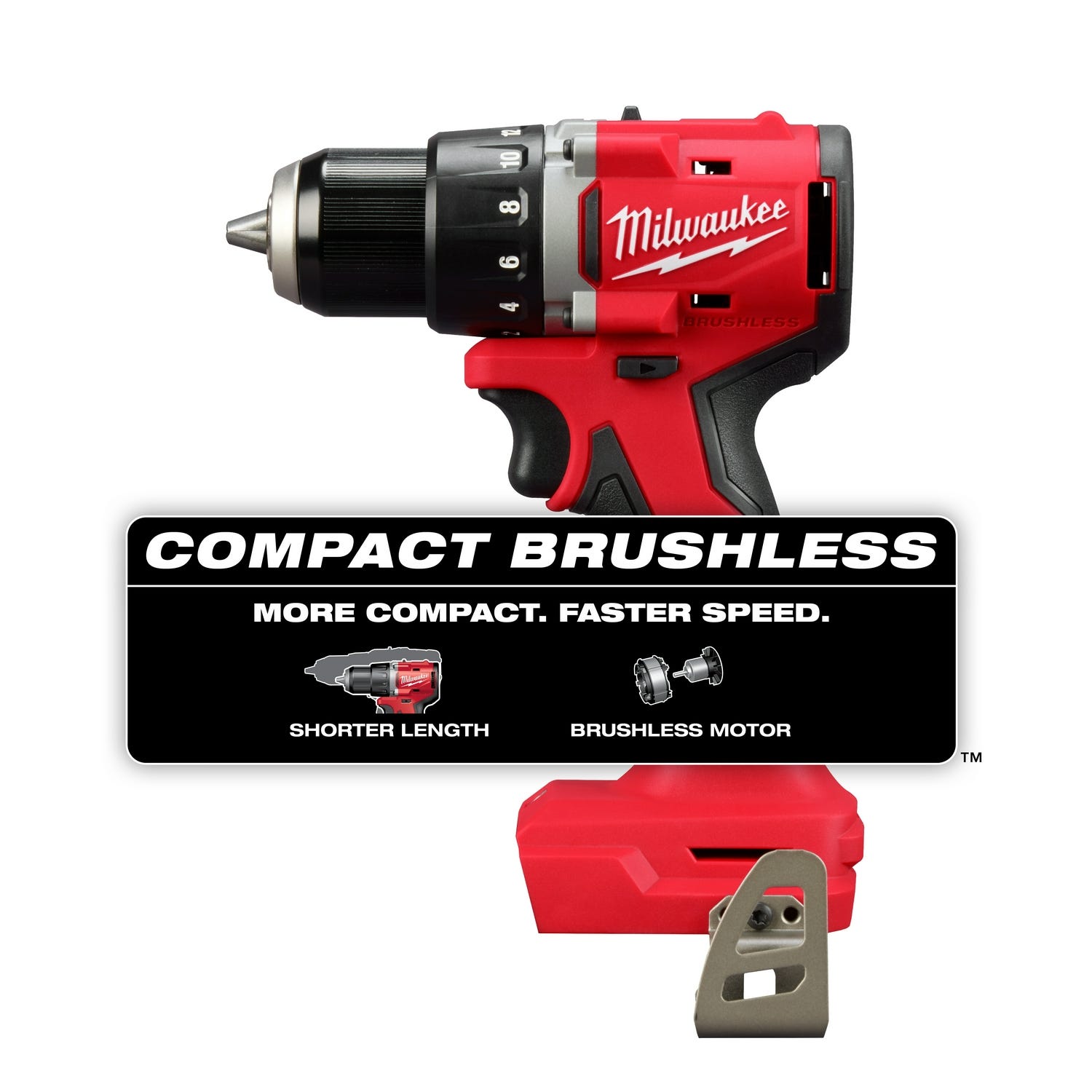 Milwaukee 3601-20 M18 Compact Brushless 1/2" Drill Driver (Bare Tool)
