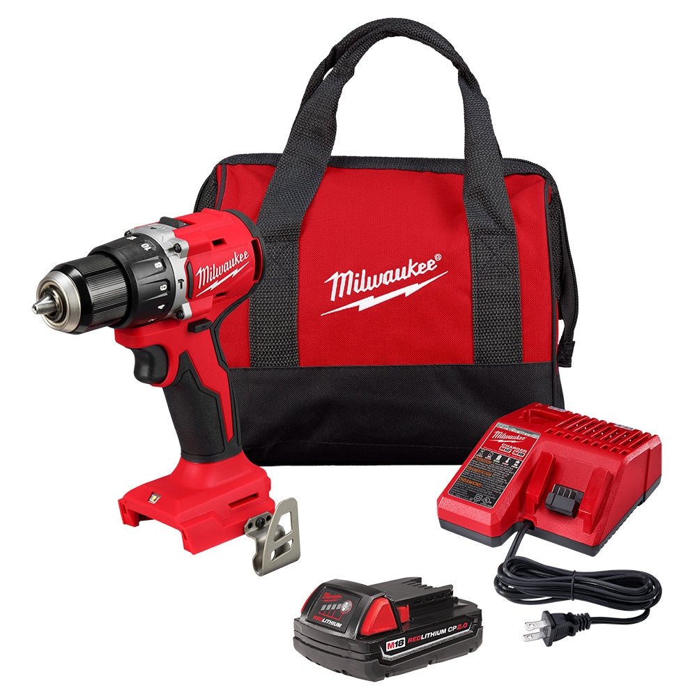 Milwaukee 3602-21P M18 Compact Brushless 1/2" Hammer Drill Kit