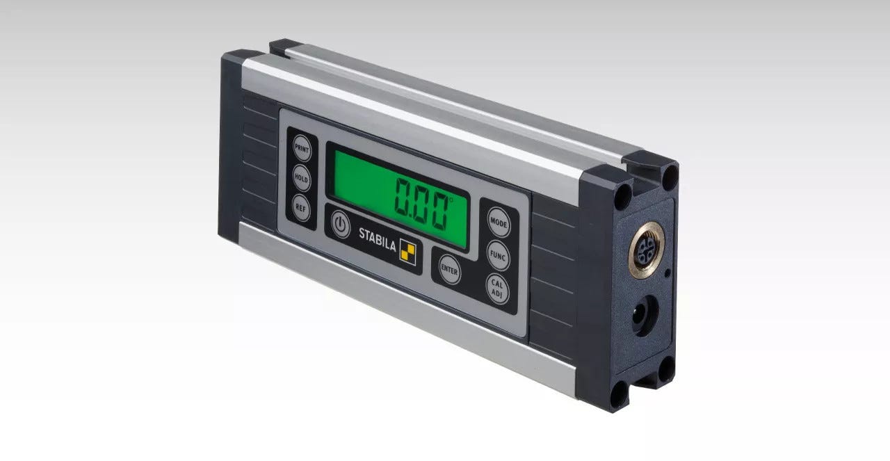 Stabila 36100 Tech 1000 DP Digital Protractor 6-Piece Set