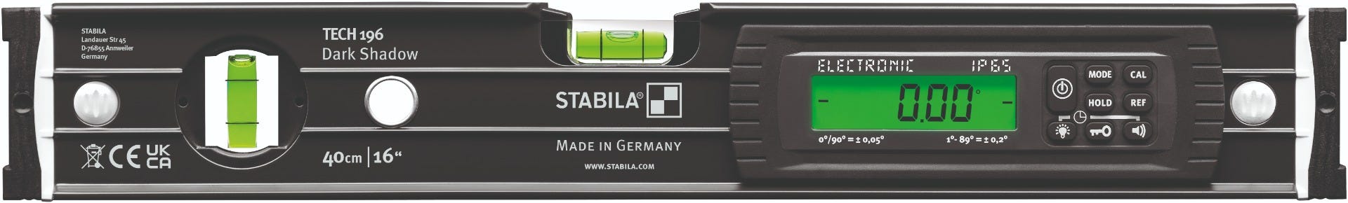 Stabila 36300 Tech 196 Dark Shadow 16 in. Spirit Level