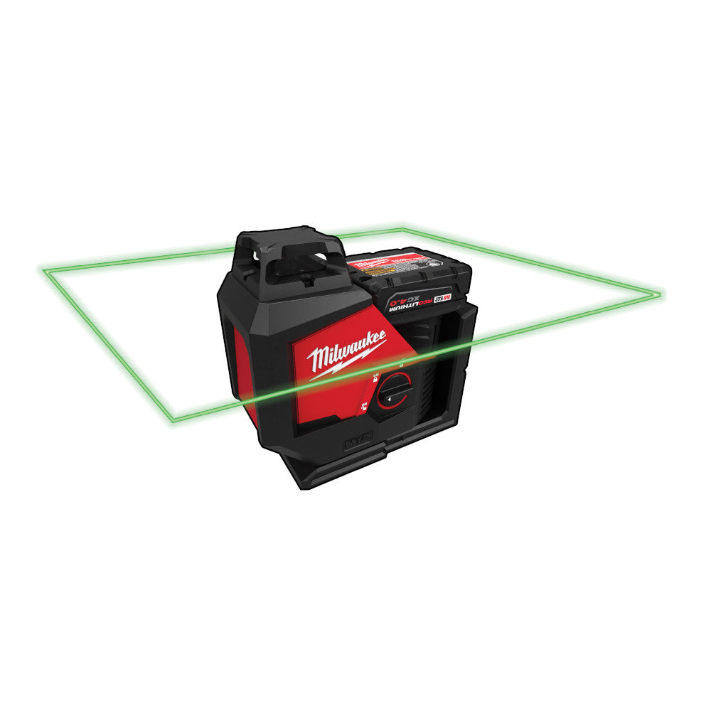 Milwaukee 3631-21 M12 Green 360 Degree Single Plane Laser Kit