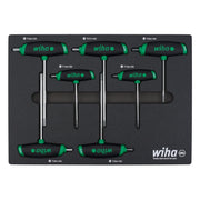 Wiha 36489 7-Piece SoftGrip Dual Drive Torx T-Handle Tray Set