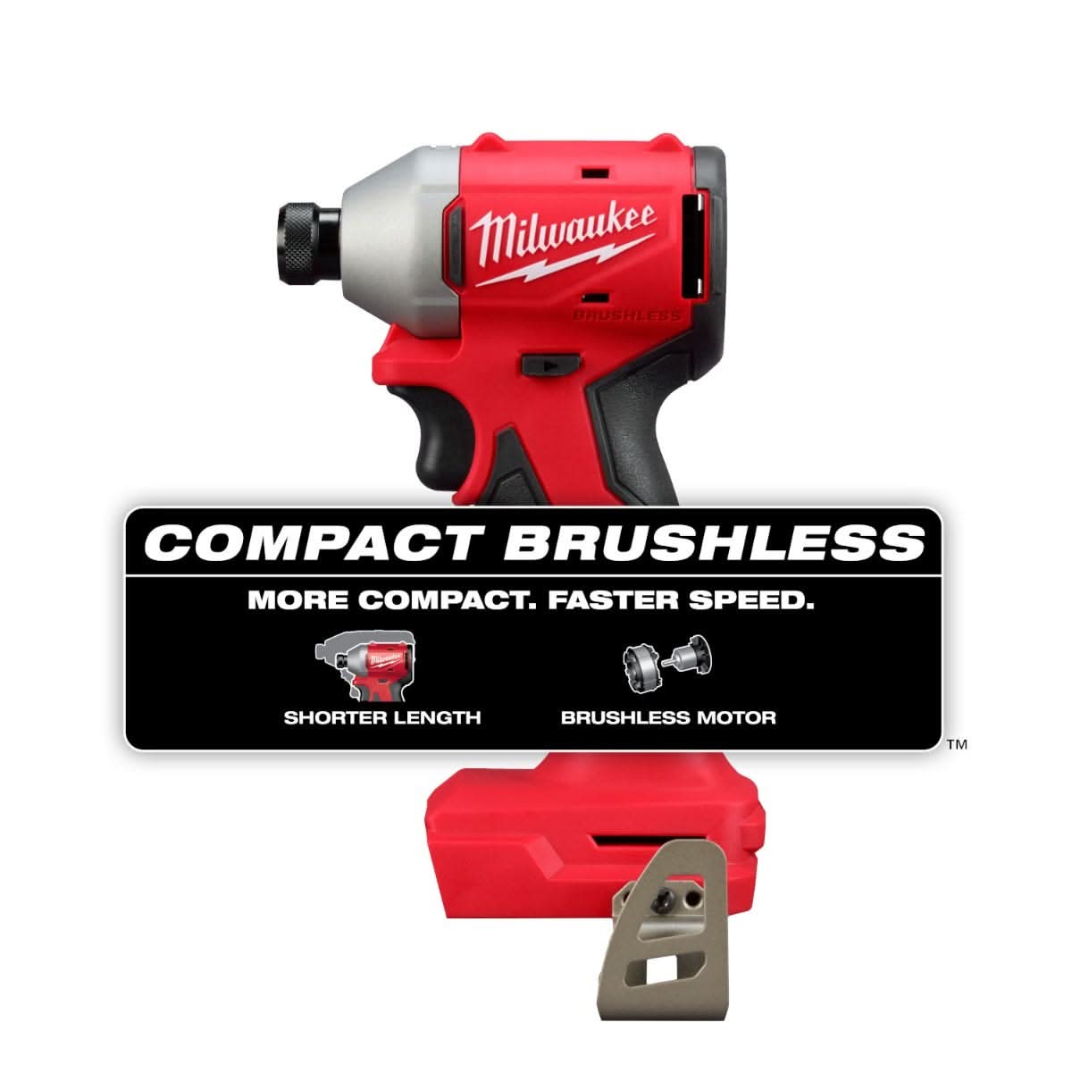 Milwaukee M18 Compact Brushless 1/4