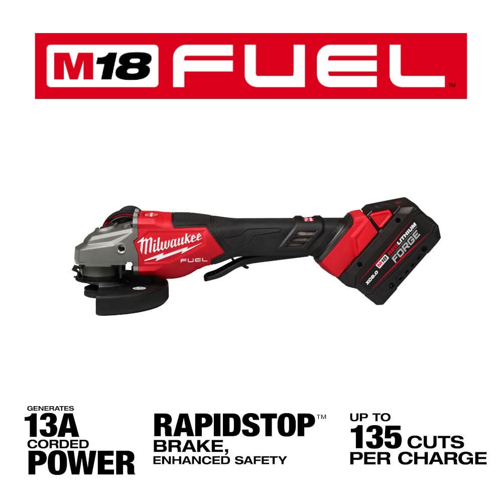 Milwaukee 3670-22 M18 FUEL 4-1/2"-6" Braking Grinder, Paddle Switch Kit