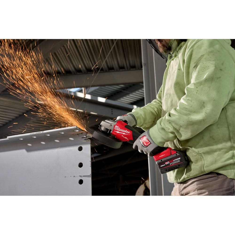 Milwaukee 3674-20 M18 FUEL 4-1/2"-7" Variable Speed Braking Grinder, Paddle Switch w/ ONE-KEY