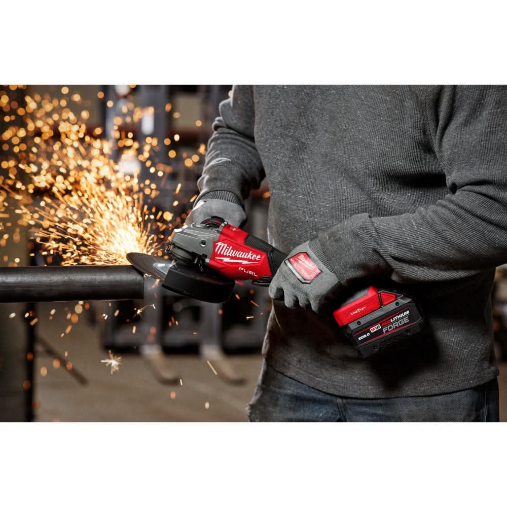 Milwaukee 3674-20 M18 FUEL 4-1/2"-7" Variable Speed Braking Grinder, Paddle Switch w/ ONE-KEY