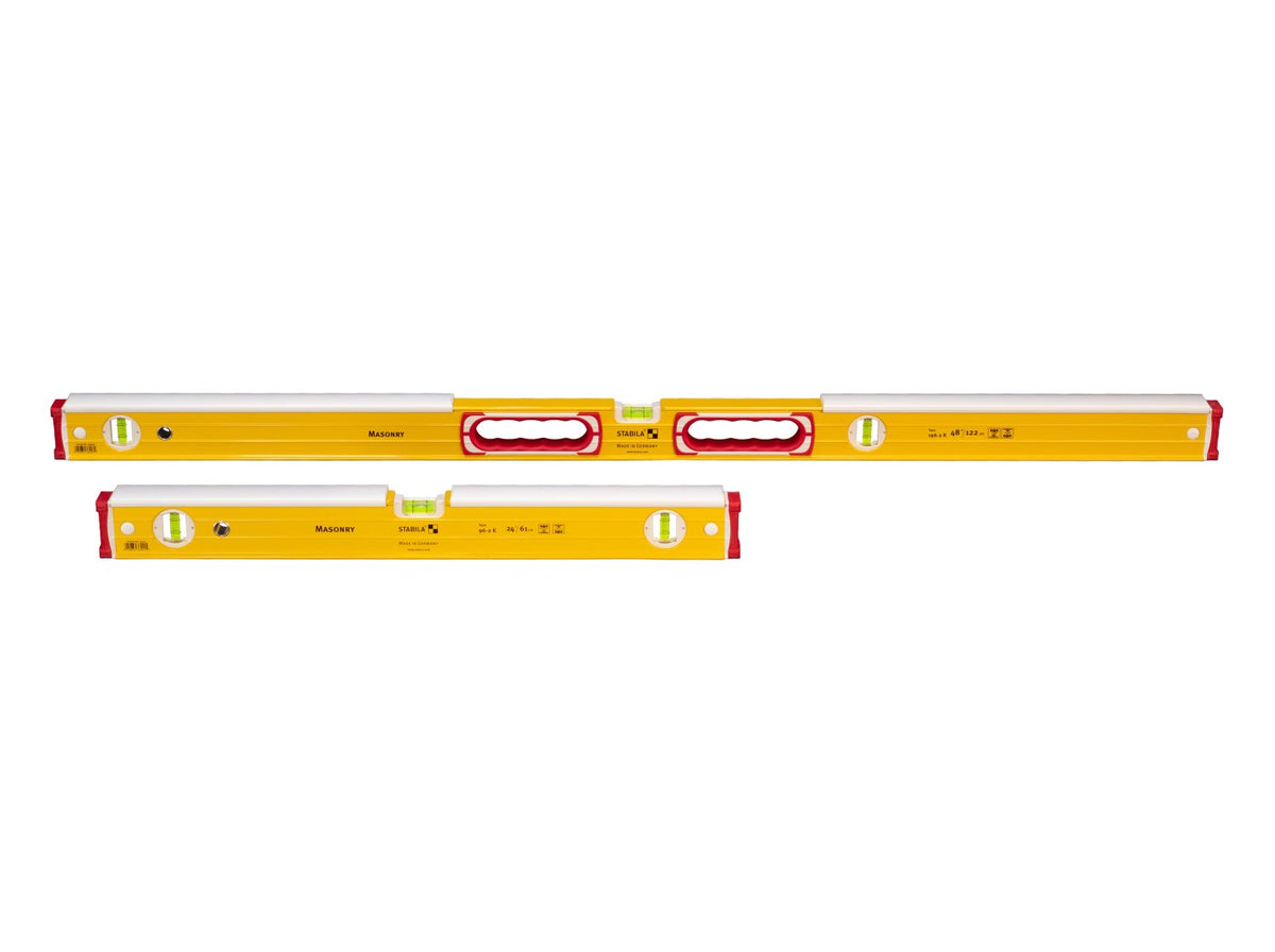 Stabila Type 196-2 K 24-in. and 48-in. Mason Level Set (36824)