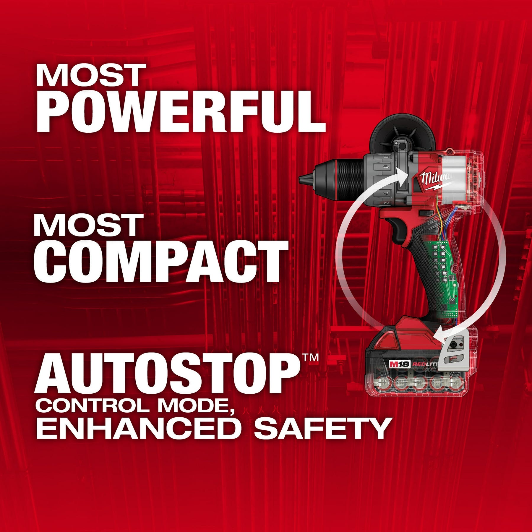 Milwaukee 3699-22 M18 FUEL 1/2-in. Hammer Drill and 1/4-in. Hex Hydraulic Driver Combo Kit