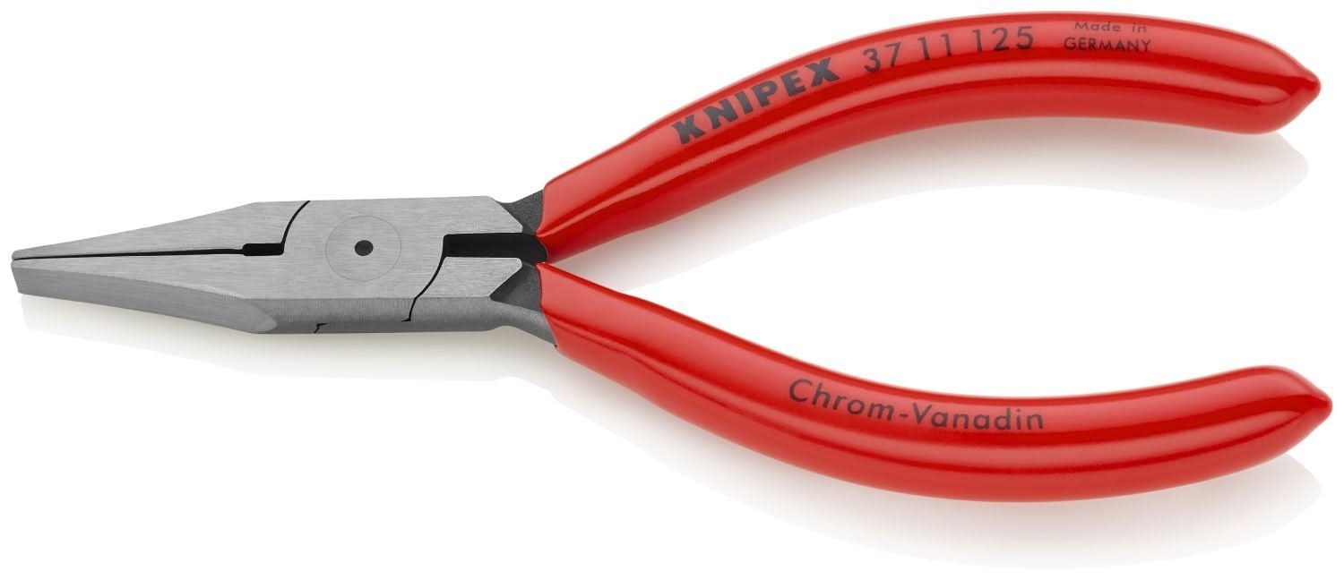 Knipex 37 11 125 Electronics Gripping Pliers-Flat Wide Tips