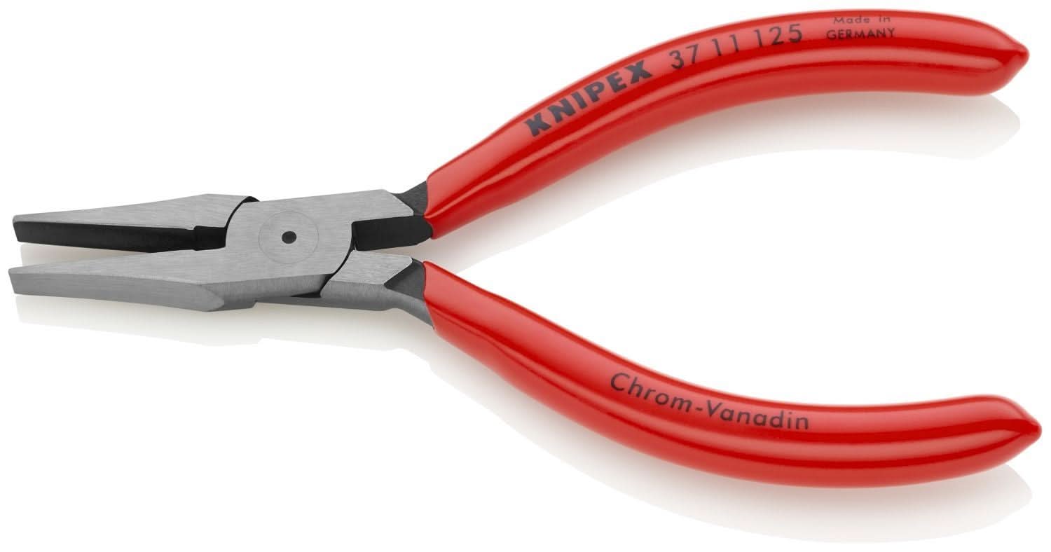 Knipex 37 11 125 Electronics Gripping Pliers-Flat Wide Tips