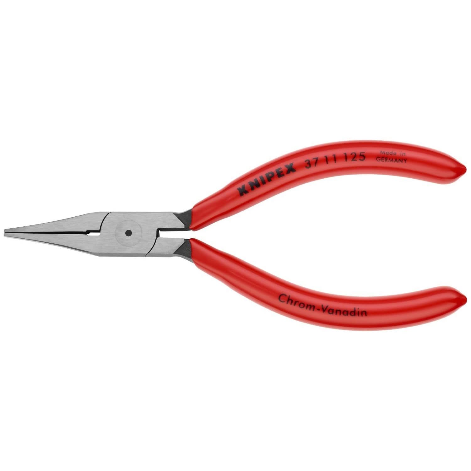 Knipex 37 11 125 Electronics Gripping Pliers-Flat Wide Tips