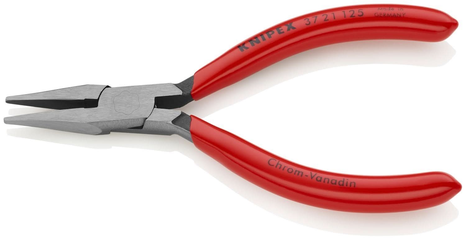 Knipex 37 21 125 Electronics Gripping Pliers-Flat Pointed Tips