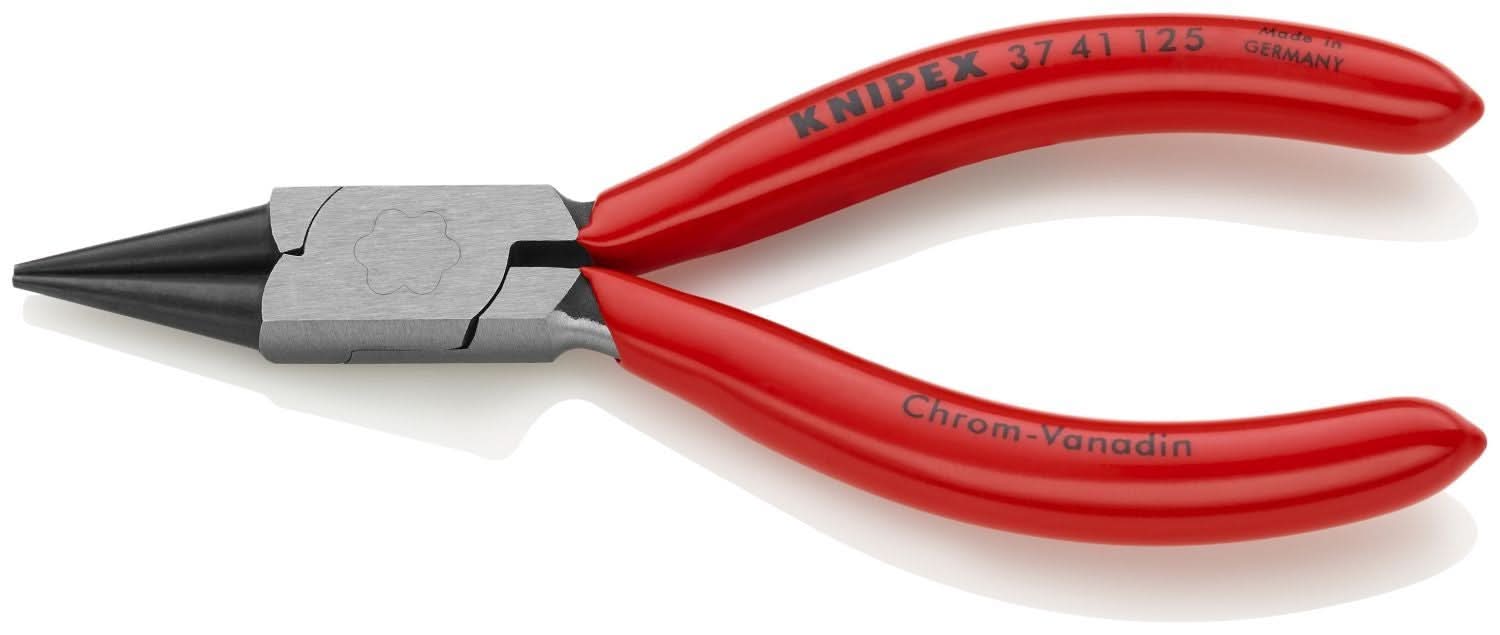 Knipex 37 41 125 Electronics Gripping Pliers-Round Pointed Tips