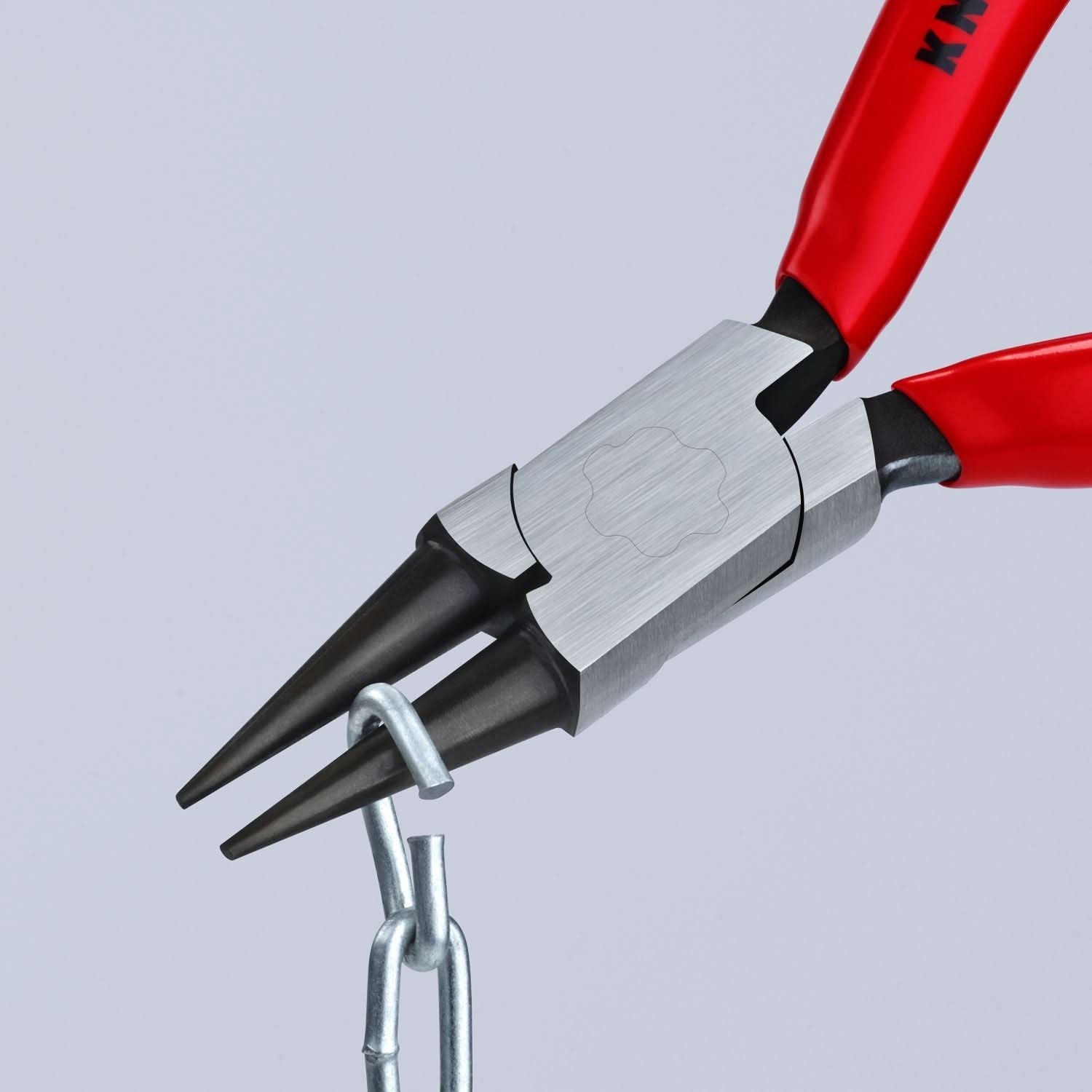 Knipex 37 41 125 Electronics Gripping Pliers-Round Pointed Tips