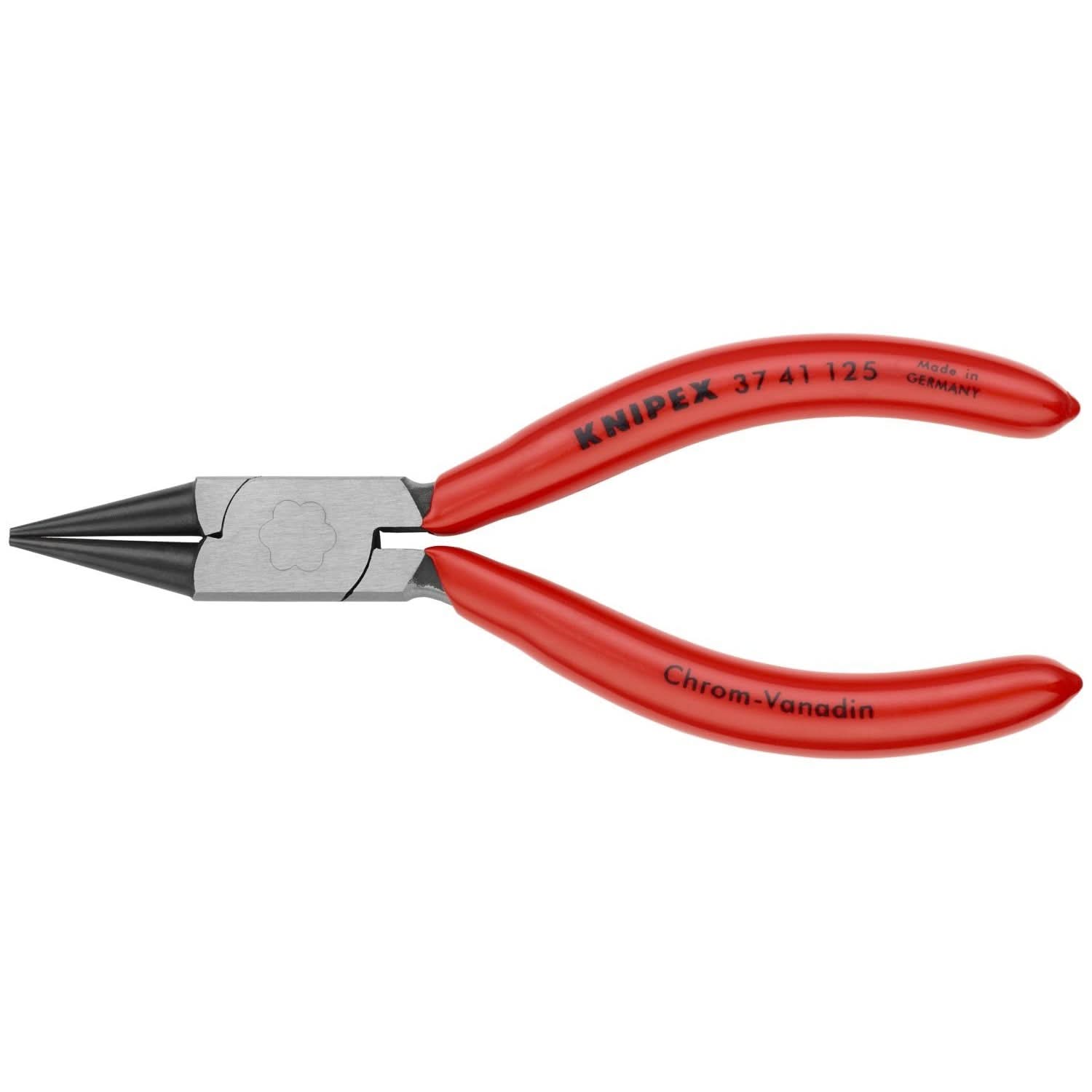 Knipex 37 41 125 Electronics Gripping Pliers-Round Pointed Tips