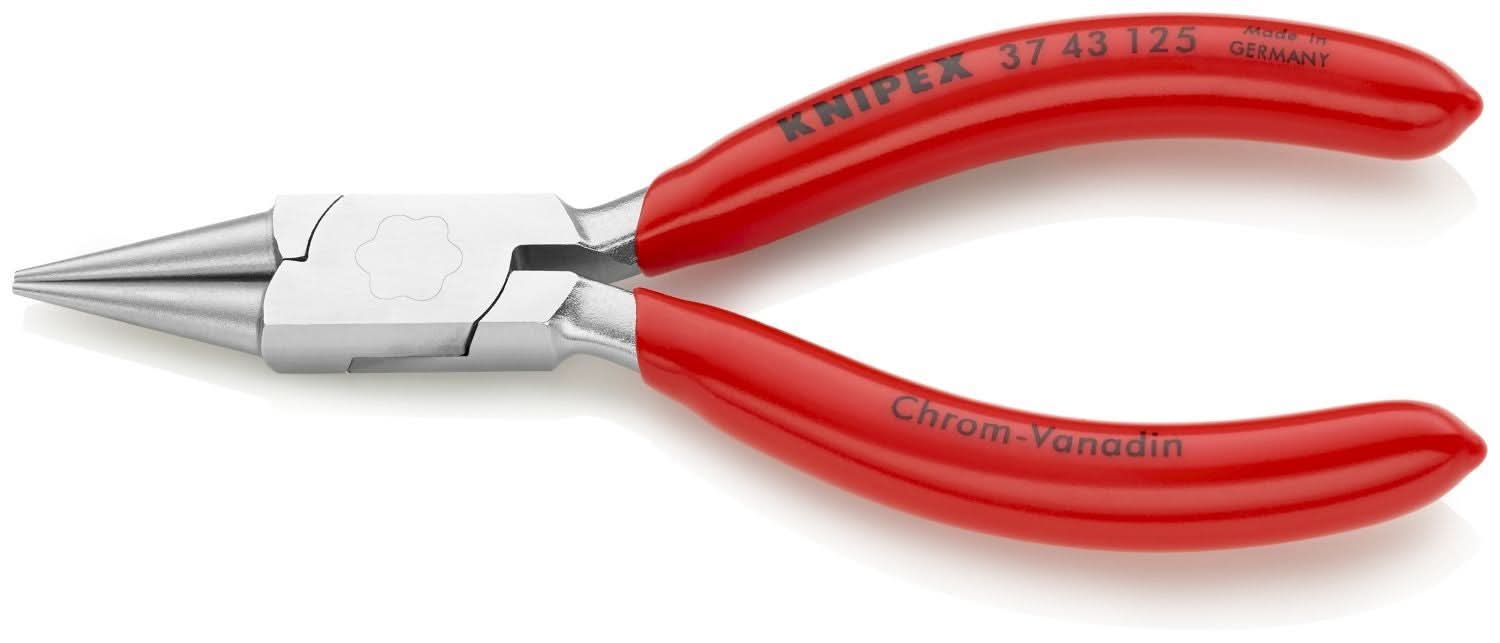 Knipex 37 43 125 Electronics Gripping Pliers-Round Pointed Tips