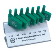 Wiha 37090 7-Piece Torx Flag Handle Screwdriver Set