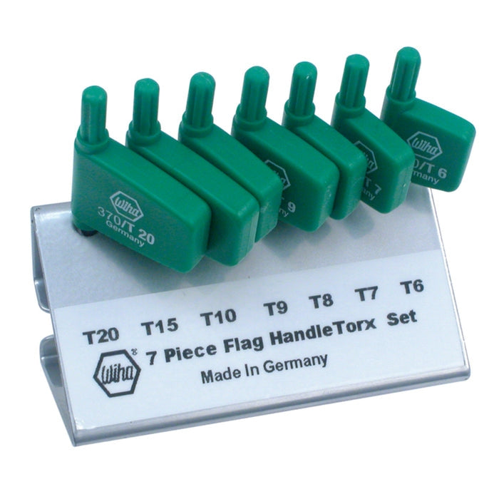 Wiha 37090 7-Piece Torx Flag Handle Screwdriver Set