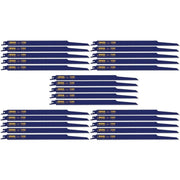 Irwin 372156B Nail Embedded Wood Cutting Reciprocating Blade 12-in. 6 TPI 25 Pack