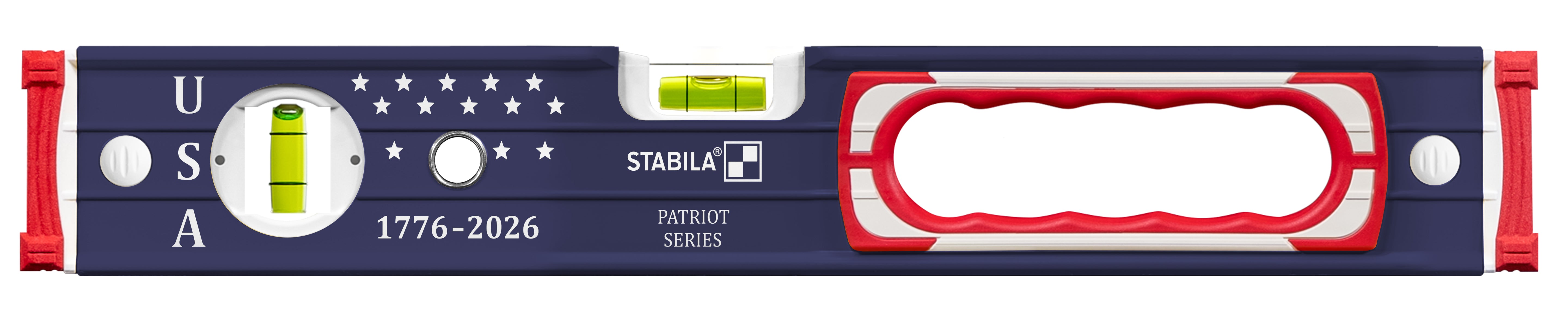 Stabila Limited Edition Patriotic Type 196 Heavy Duty 16-in. and 48-in. Level Set (37250)