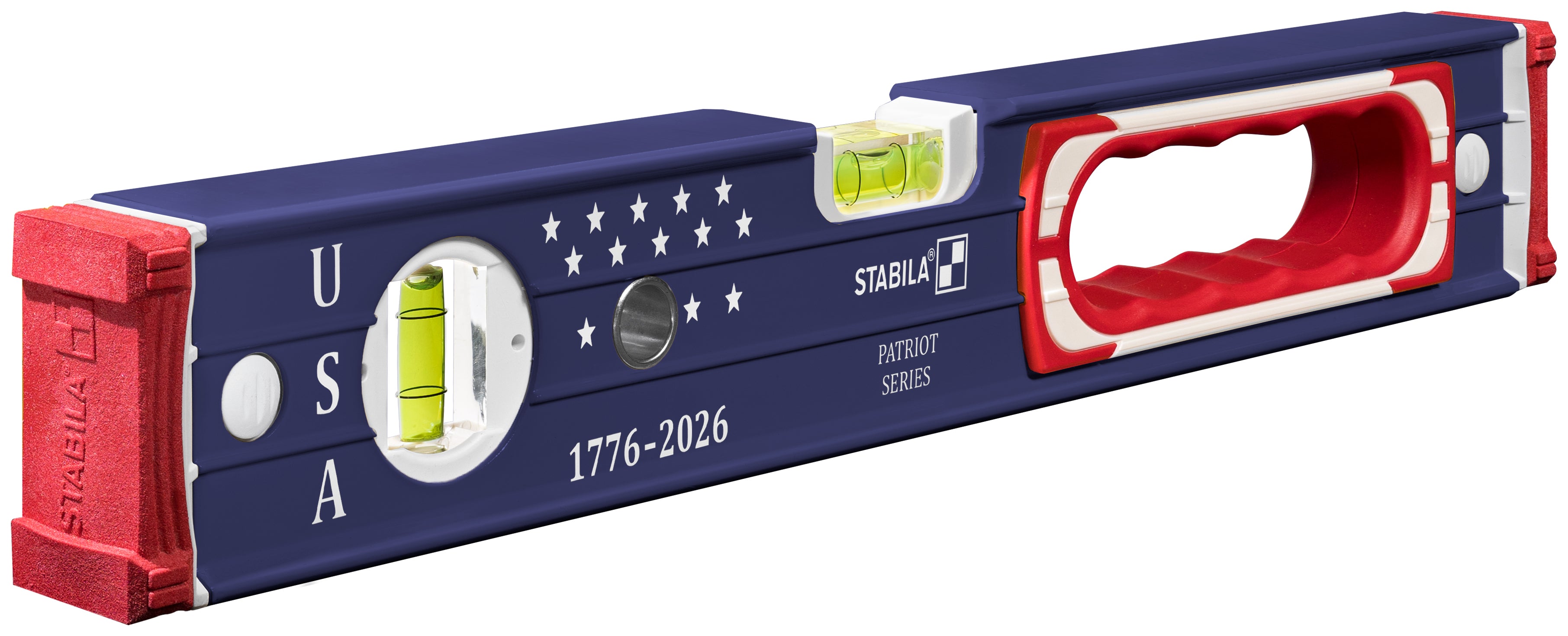 Stabila Limited Edition Patriotic Type 196 Heavy Duty 16-in. and 48-in. Level Set (37250)