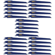 Irwin 372656B Nail Embedded Wood Cutting Reciprocating Blade 6-in. 6 TPI 25 Pack
