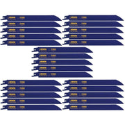 Irwin 372818B Metal Cutting Reciprocating Bi-Metal Blade 8-in. 18 TPI 25 Pack