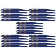 Irwin 372956B Nail Embedded Wood Cutting Reciprocating Blade 9-in. 6 TPI 25 Pack
