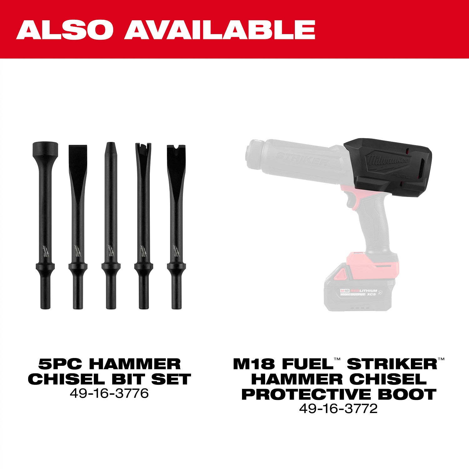 Milwaukee M18 FUEL STRIKER Hammer Chisel 5.0Ah Kit (3771-21)