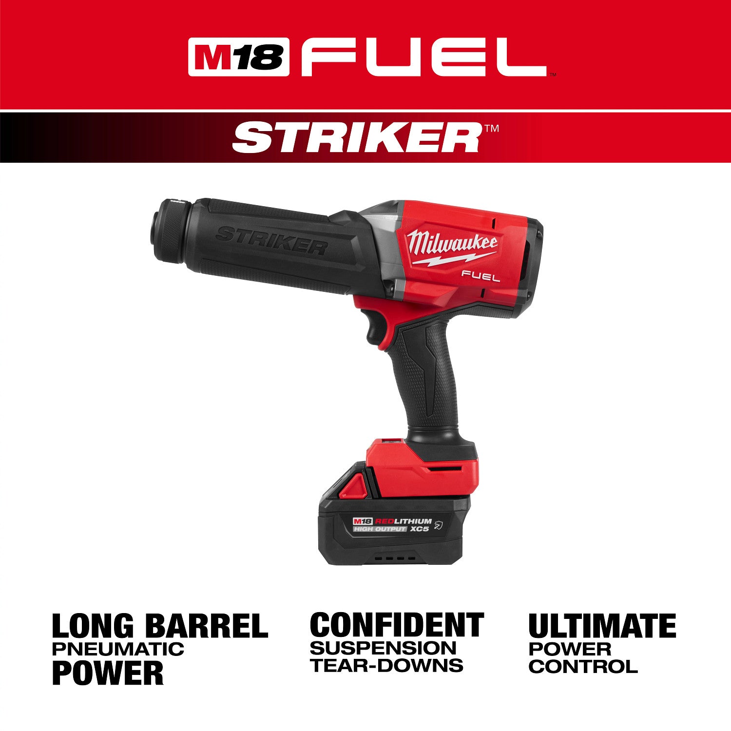 Milwaukee M18 FUEL STRIKER Hammer Chisel 5.0Ah Kit (3771-21)