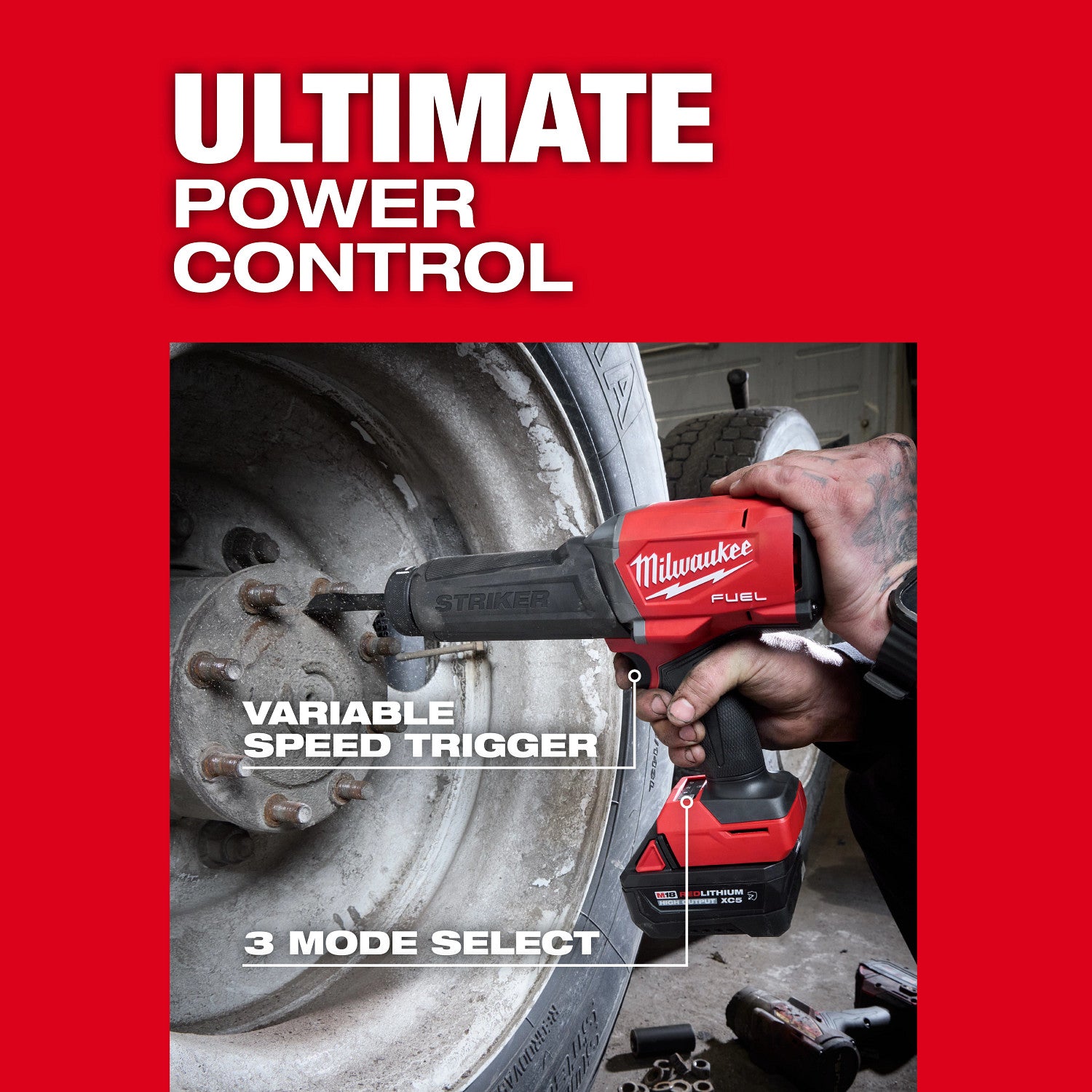 Milwaukee M18 FUEL STRIKER Hammer Chisel 5.0Ah Kit (3771-21)