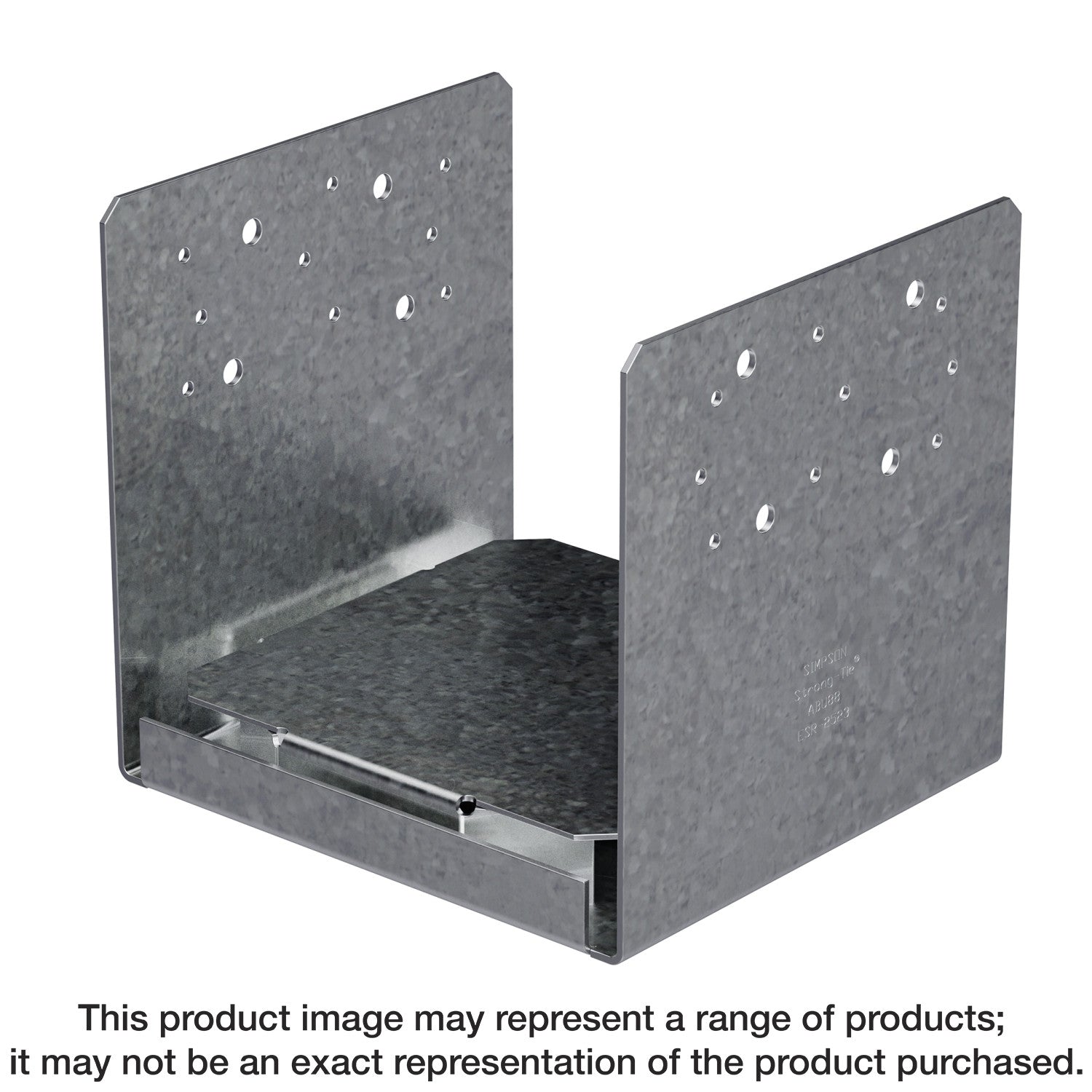 Simpson Strong-Tie ABU88RHDG ABU Hot-Dip Galvanized Adjustable Standoff Post Base for 8x8 Rough