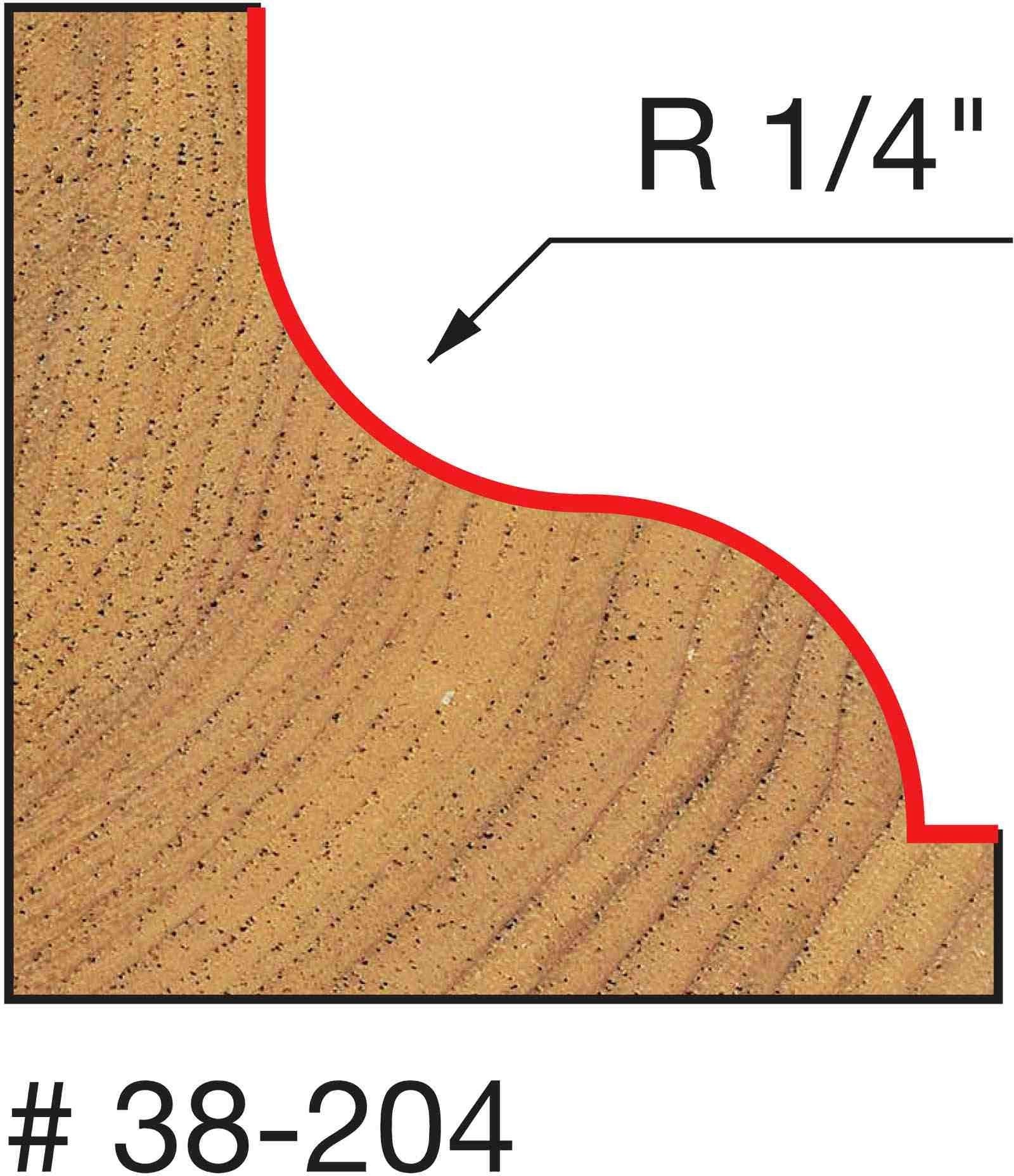Freud 38-204 1-1/2-Inch Ogee Fillet Router Bit