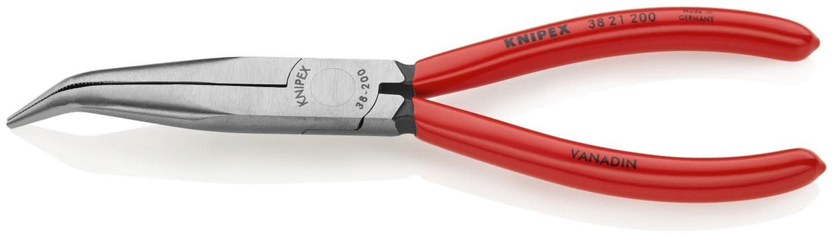 Knipex 38 21 200 Long Nose 40&deg; Angled Pliers without Cutter